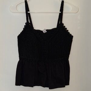 Old Navy Black Knit Camisole Top
